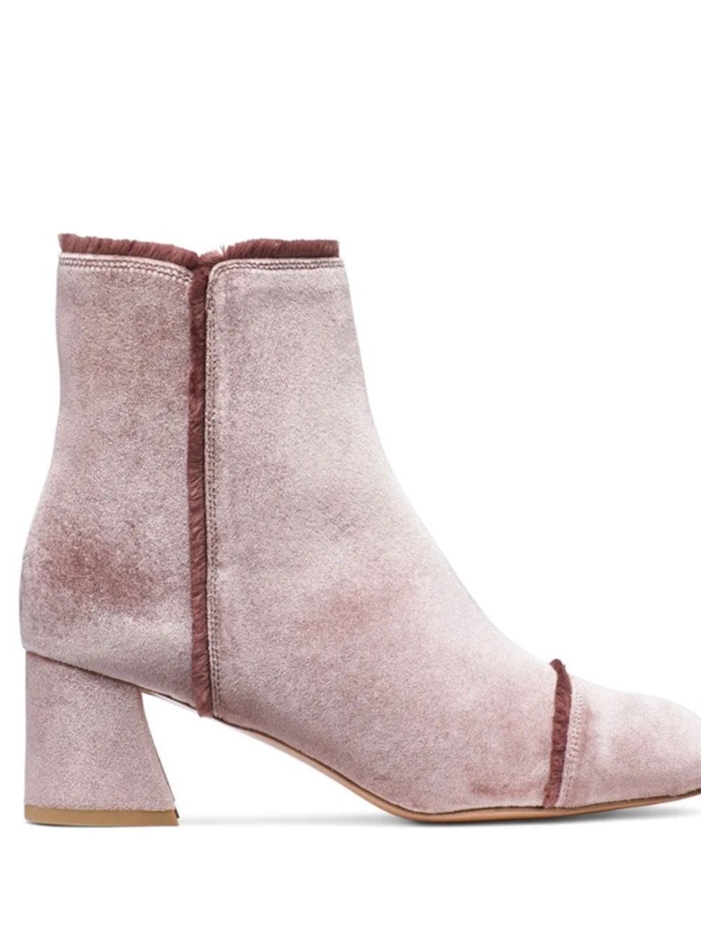 Stuart Weitzman Pink velvet Ankle Boots - 8.5